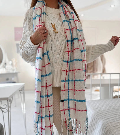 4-Černo modrá šála Aria-4