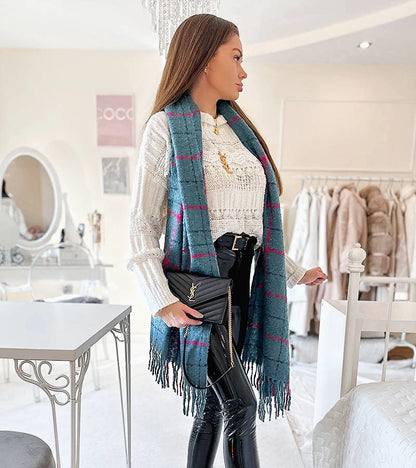 2-Černo modrá šála Aria-2