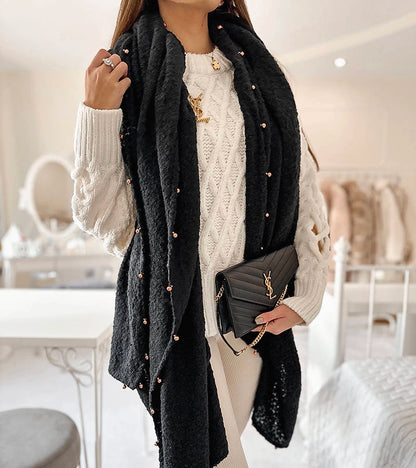 3-Černo modrá šála Aria-3