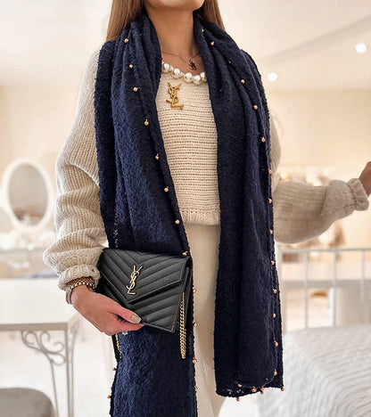 1-Černo modrá šála Aria-1