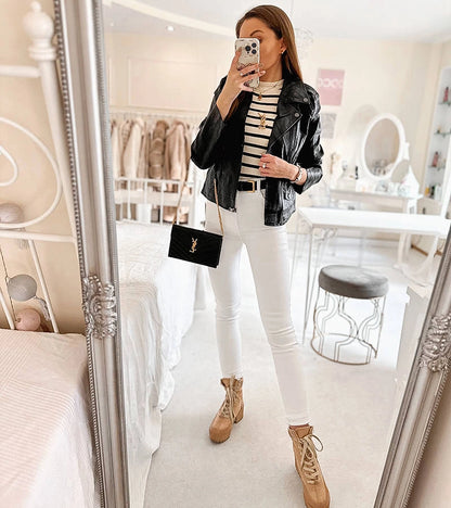 2-Černá ekokůže ramones Tricia-2