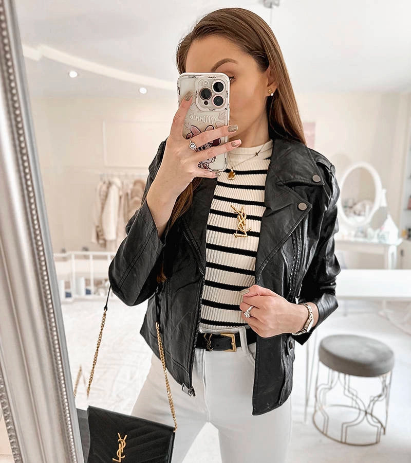 6-Černá ekokůže ramones Tricia-6