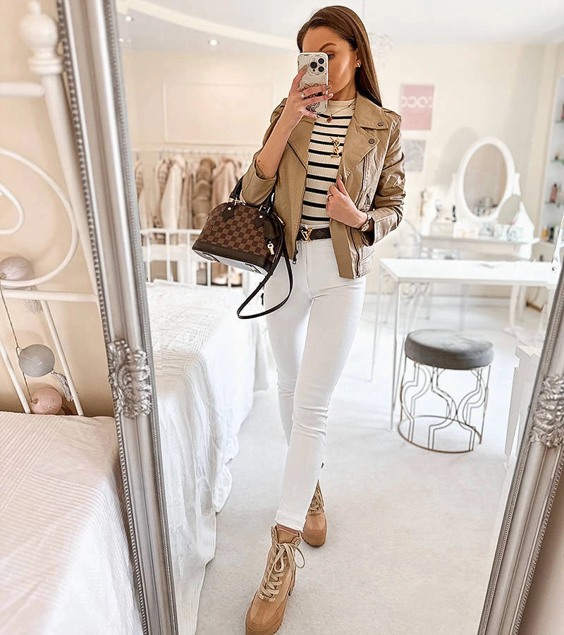 5-Béžové ramones z ekokůže Tricia-5