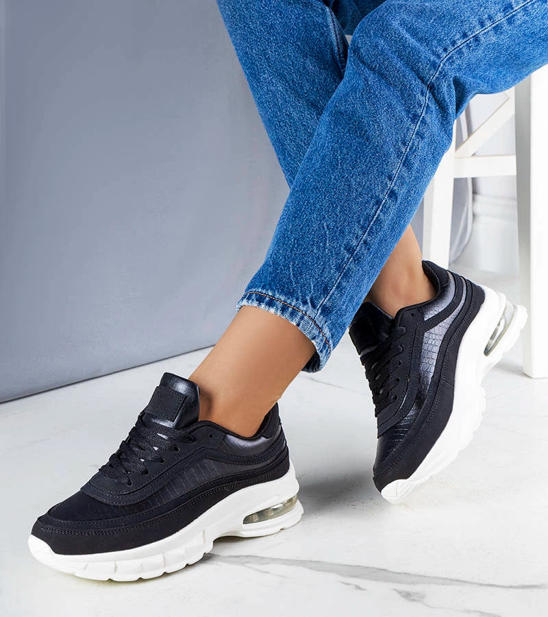 3-Černé tenisky Courtne-3