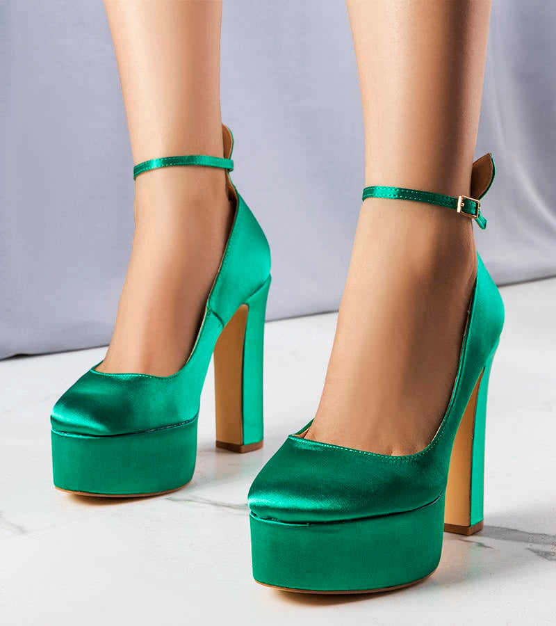 1-Zelené lodičky Lila na vysokém jehlovém podpatku-1