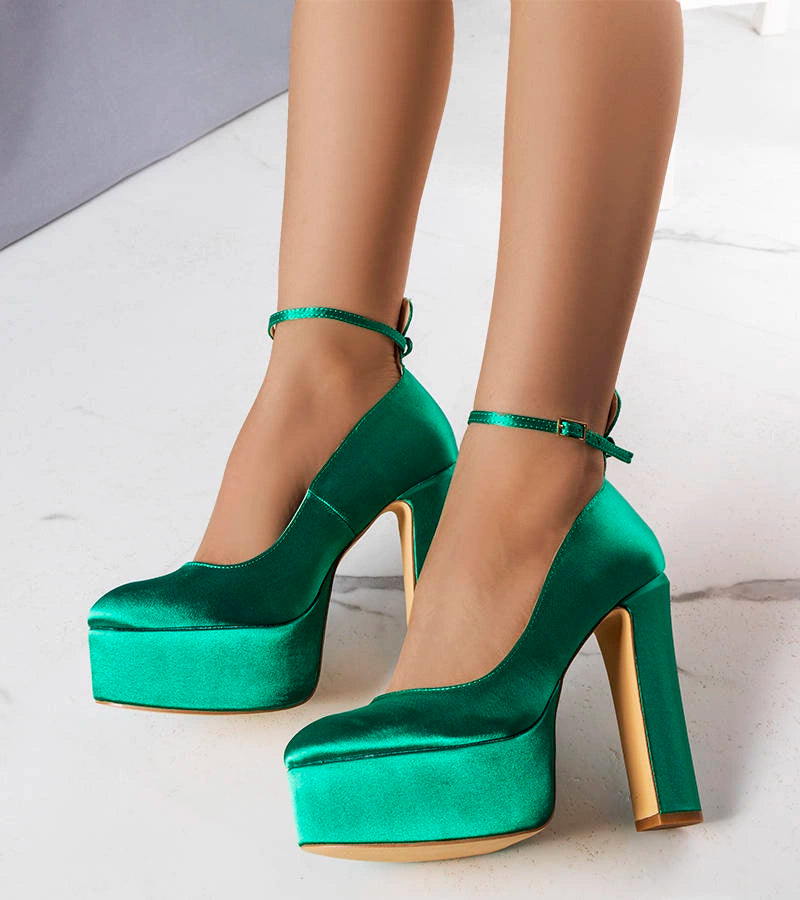 2-Zelené lodičky Lila na vysokém jehlovém podpatku-2