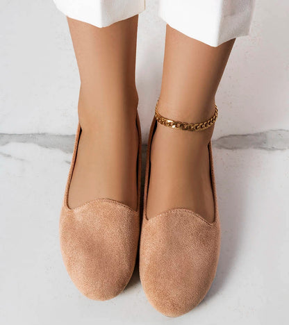 2-Béžové baleríny z eko semiše Marion-2