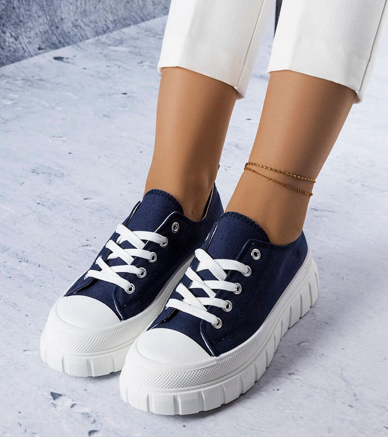 2-Bellemare tmavě modré tenisky na platformě-2