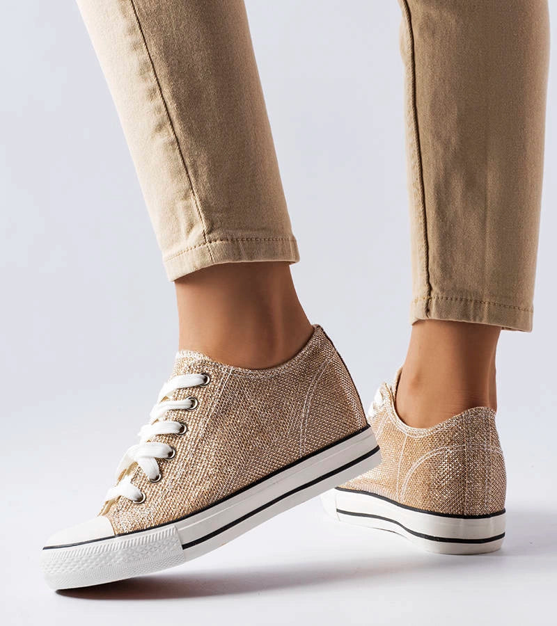 2-Zlaté třpytivé tenisky Crete na platformách-2