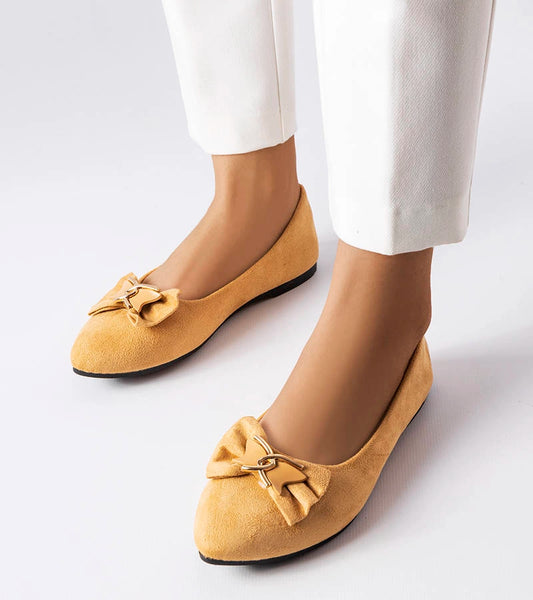 1-Béžové baleríny se špičatou špičkou od společnosti Jetté-1