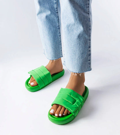 1-Zelené žabky Aleron na suchý zip-1