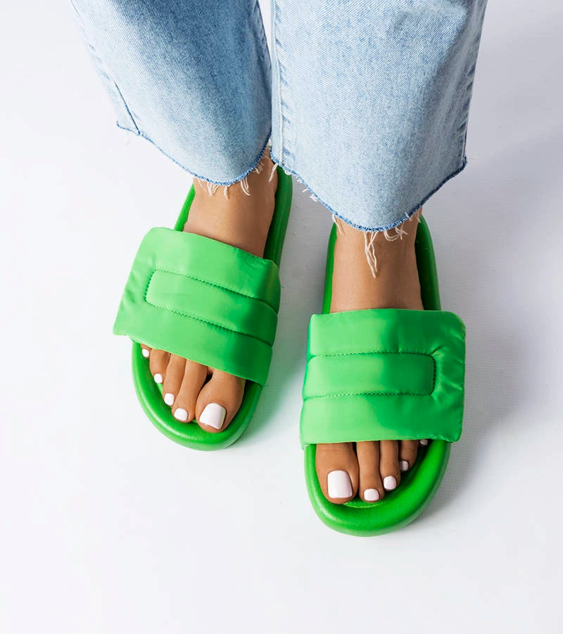 3-Zelené žabky Aleron na suchý zip-3