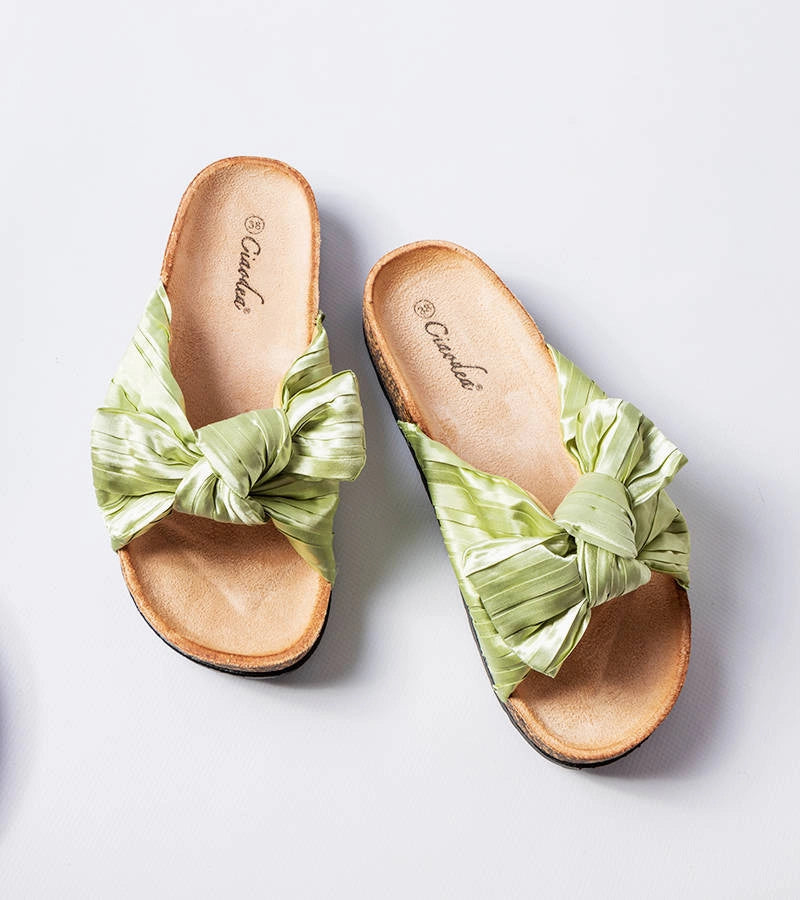 3-Zelené žabky s mašlí Duplanty-3