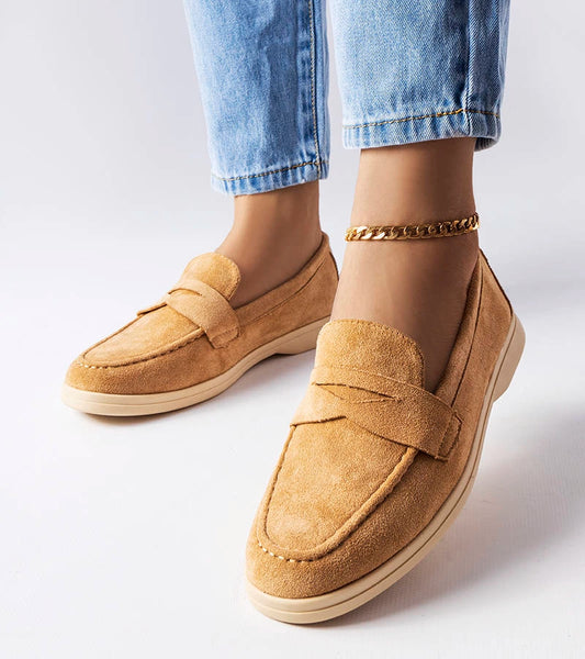 1-Béžové mokasíny z ekokůže od společnosti Ferragus-1