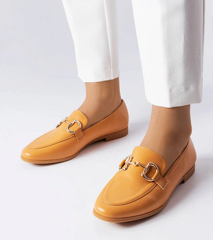 1-Hnědé mokasíny na plochém podpatku Jomphe-1