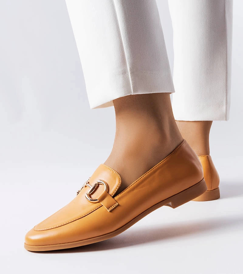 2-Hnědé mokasíny na plochém podpatku Jomphe-2