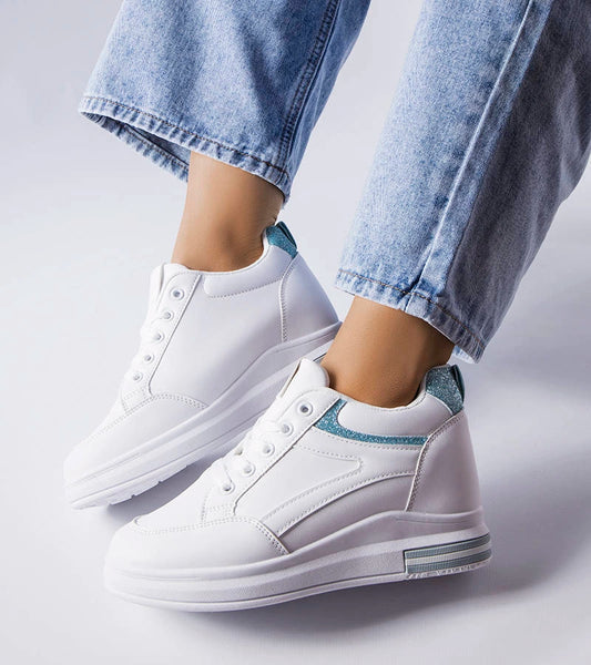 1-Bílé tenisky s třpytivými vložkami Bonevil-1