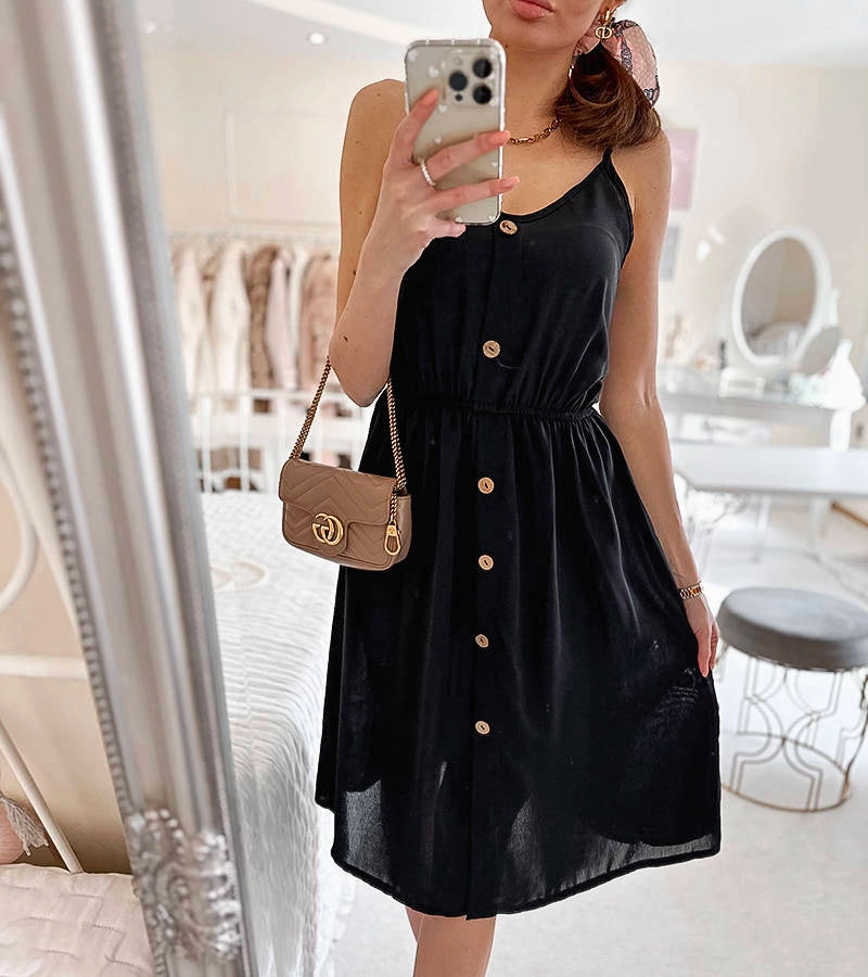 4-Černé šaty bez ramínek Aubin-4