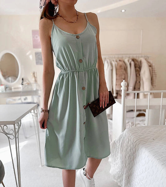 1-Zelené šaty bez ramínek značky Aubin-1