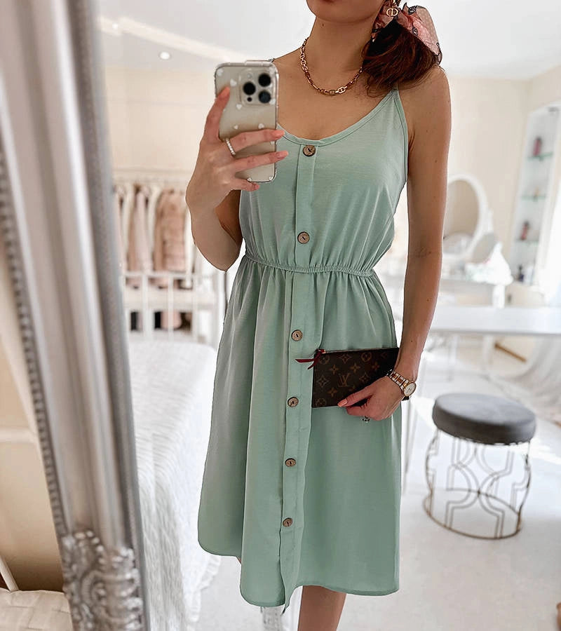 4-Zelené šaty bez ramínek značky Aubin-4