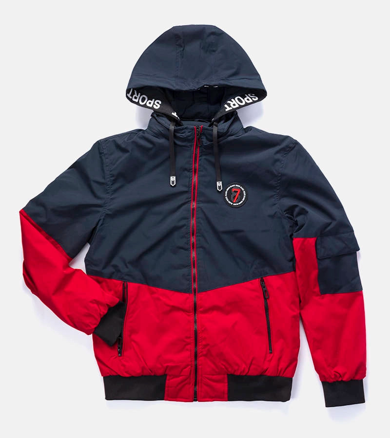 1-Pánská tmavě modrá přechodná bunda Bélanger-1