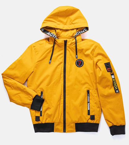 1-Žlutá pánská přechodná bunda Tollmache-1