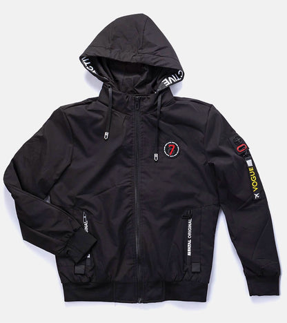 1-Černá pánská přechodná bunda Tollmache-1