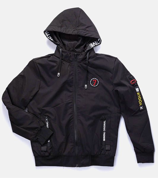 1-Černá pánská přechodná bunda Tollmache-1