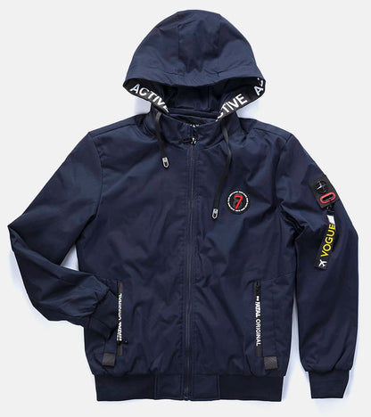 1-Pánská tmavě modrá přechodová bunda Tollmache-1