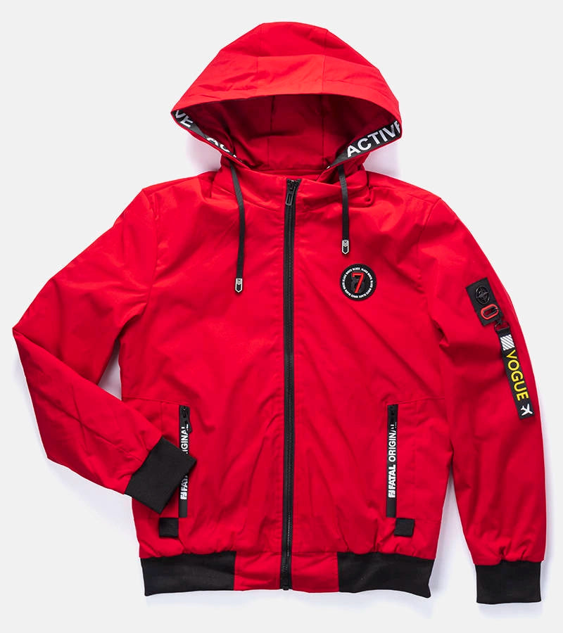 1-Pánská červená přechodná bunda Tollmache-1