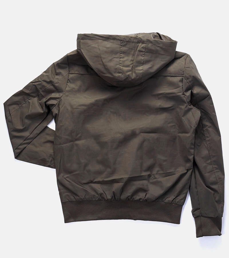 2-Zelená pánská větrovka Brault s kapucí-2