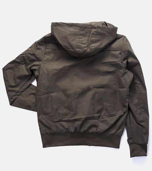 2-Zelená pánská větrovka Brault s kapucí-2