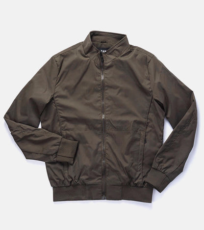 1-Zelená pánská bunda se stojáčkem Desroches-1