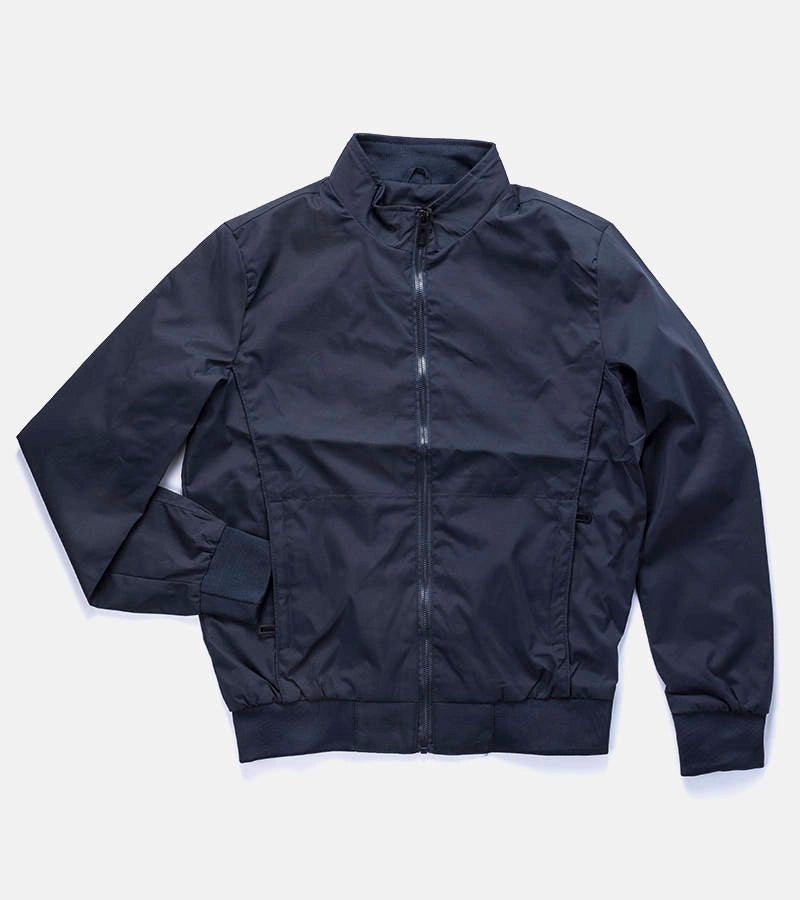 1-Pánská tmavě modrá bunda se stojáčkem Desroches-1