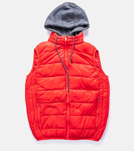 1-Červená vesta s kapucí Avar-1