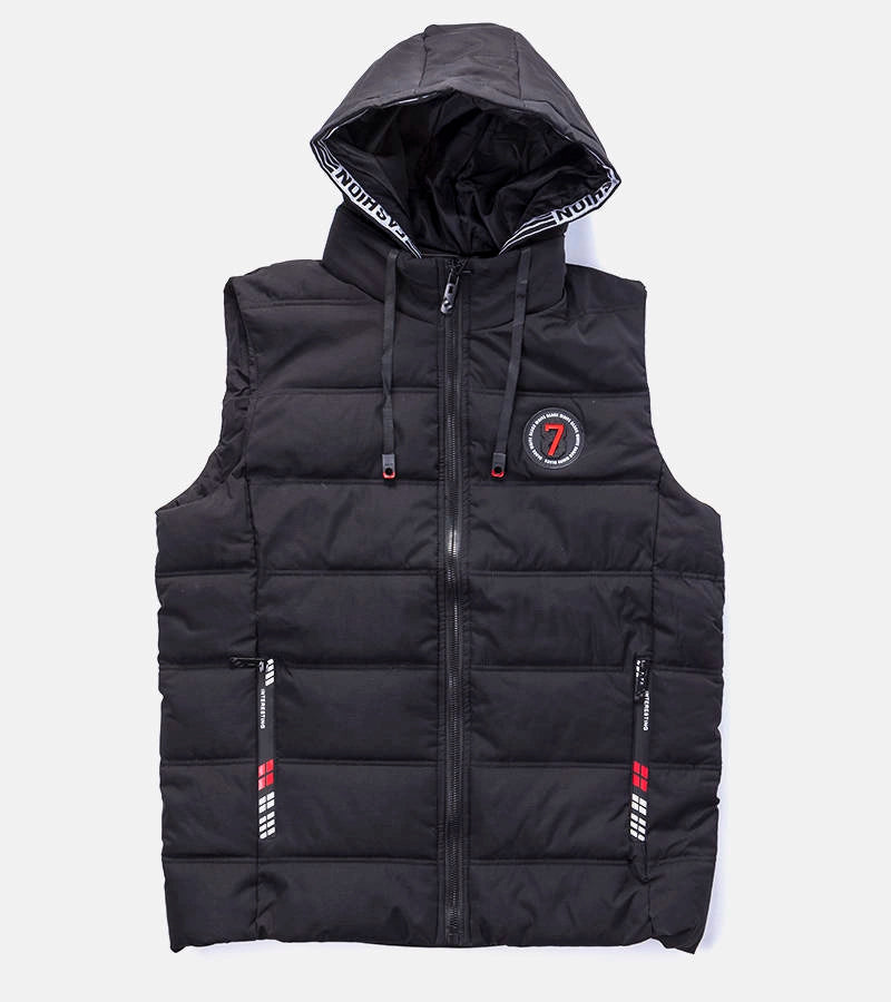 1-Černá pánská prošívaná vesta Allaire-1