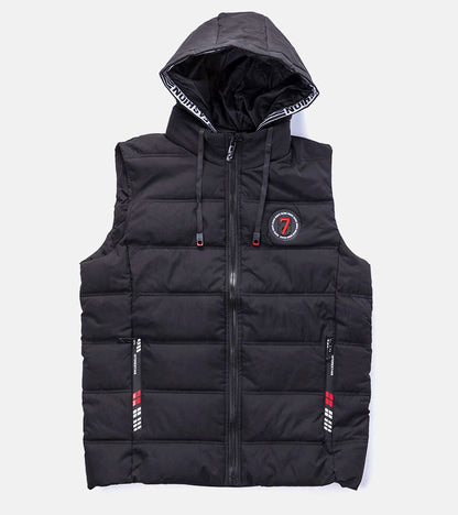 1-Černá pánská prošívaná vesta Allaire-1