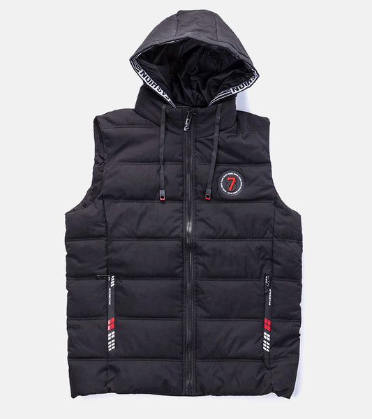 1-Černá pánská prošívaná vesta Allaire-1