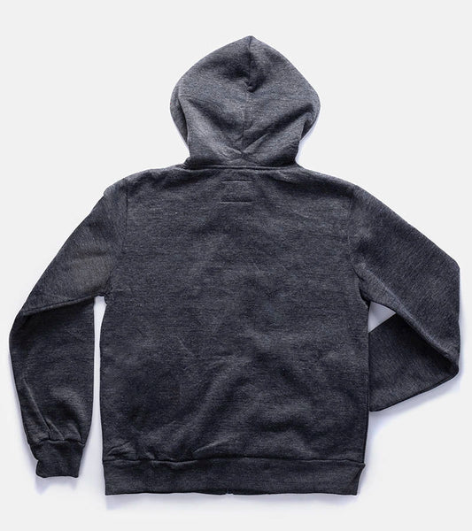 2-Pánská tmavě šedá mikina Guerin s kapucí-2