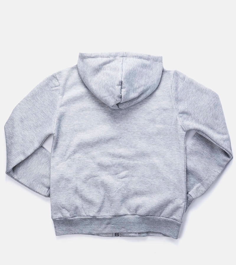 2-Světle šedá pánská mikina Guerin s kapucí-2