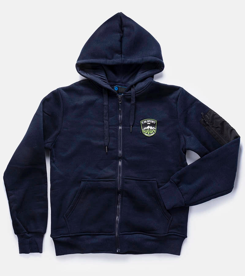 1-Pánská tmavě modrá mikina s kapucí Labrosse-1