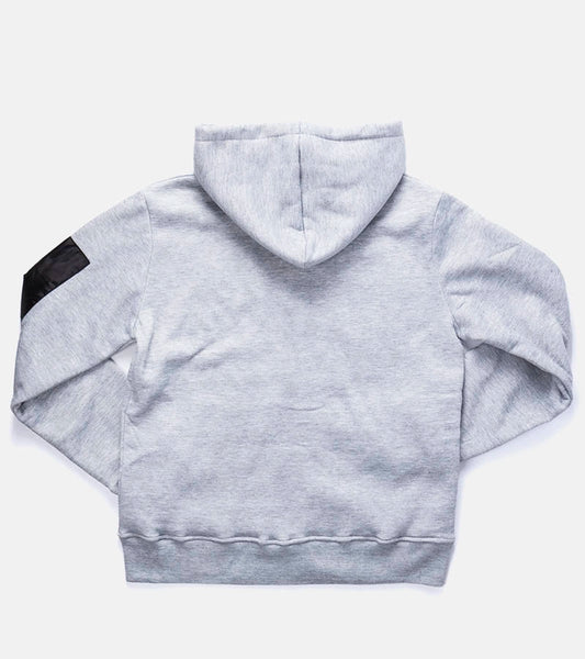 2-Světle šedá pánská mikina Labrosse s kapucí-2