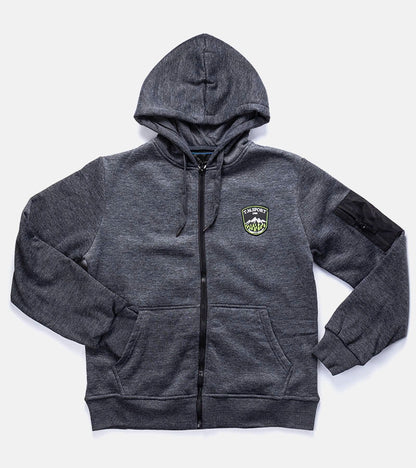 1-Tmavě šedá pánská mikina Labrosse s kapucí-1