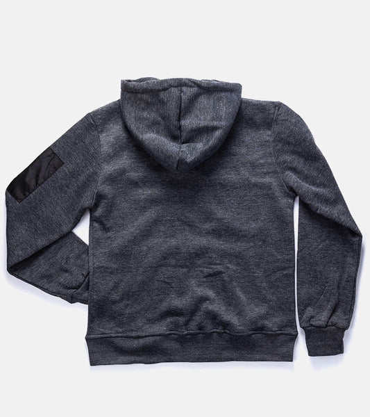 2-Tmavě šedá pánská mikina Labrosse s kapucí-2