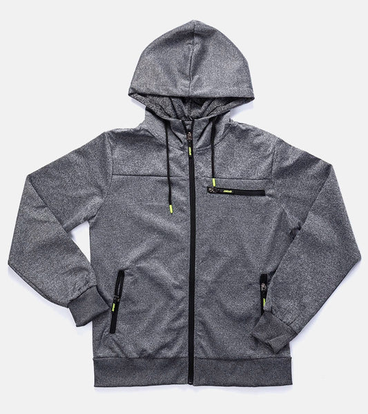 1-Tmavě šedá pánská mikina Curtis s kapucí-1