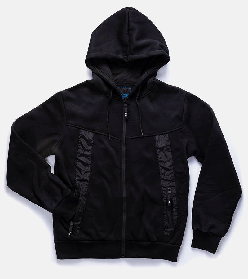 1-Černá pánská teplá mikina Astolpho s kapucí-1