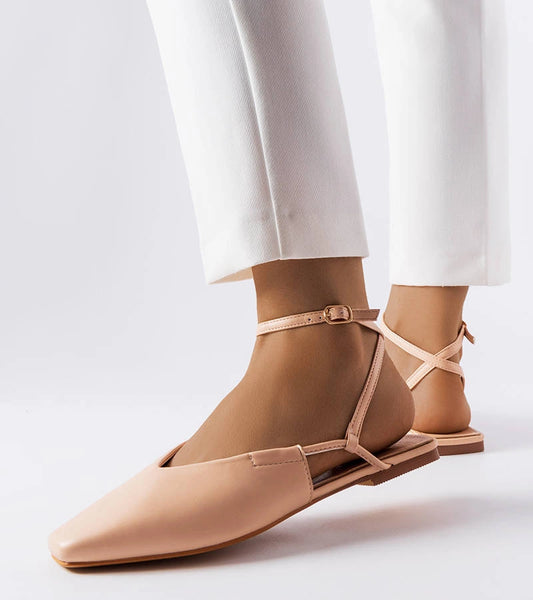 2-Růžové sandály Jehovah s krytou špičkou-2