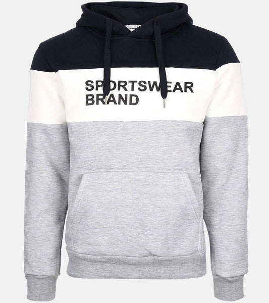 1-Pánská tmavě šedá mikina Guerin s kapucí-1