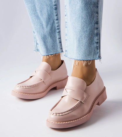 1-Růžové elegantní mokasíny Élodie-1