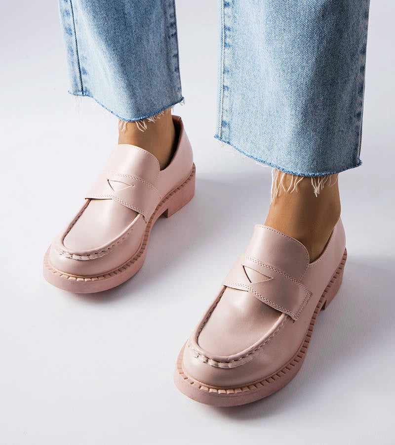 3-Růžové elegantní mokasíny Élodie-3